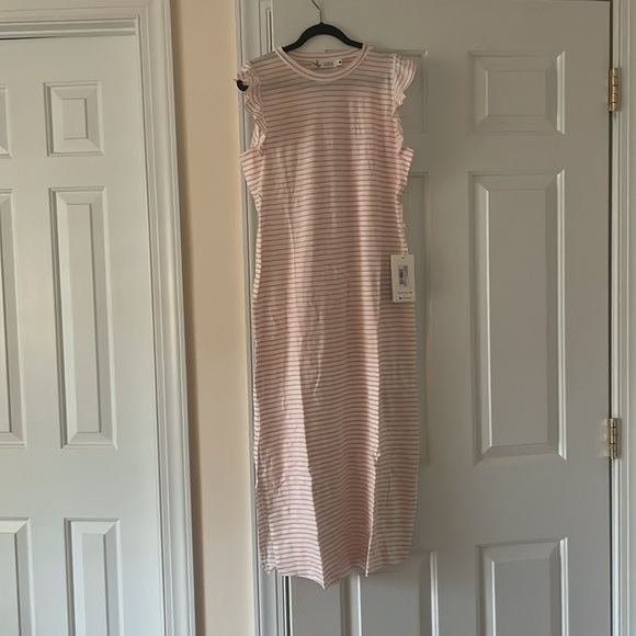 Carve designs Maeve dress in cloud/azalea stripe size xs - Picture 3 of 5